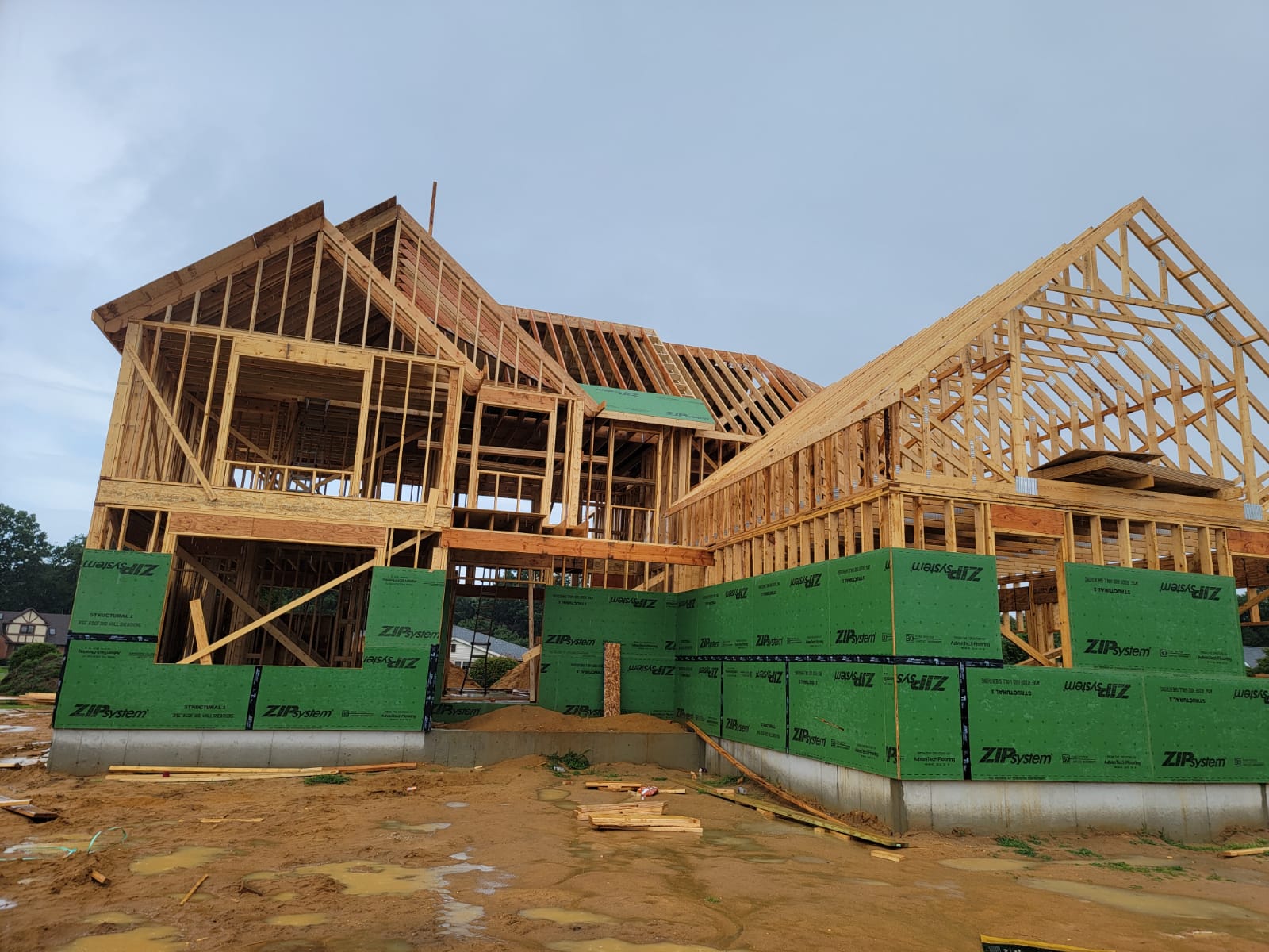 Framing of a residential home by Above All Construction