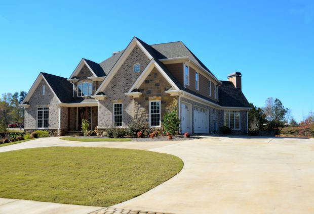 Exterior of a custom home built by Above All Construction